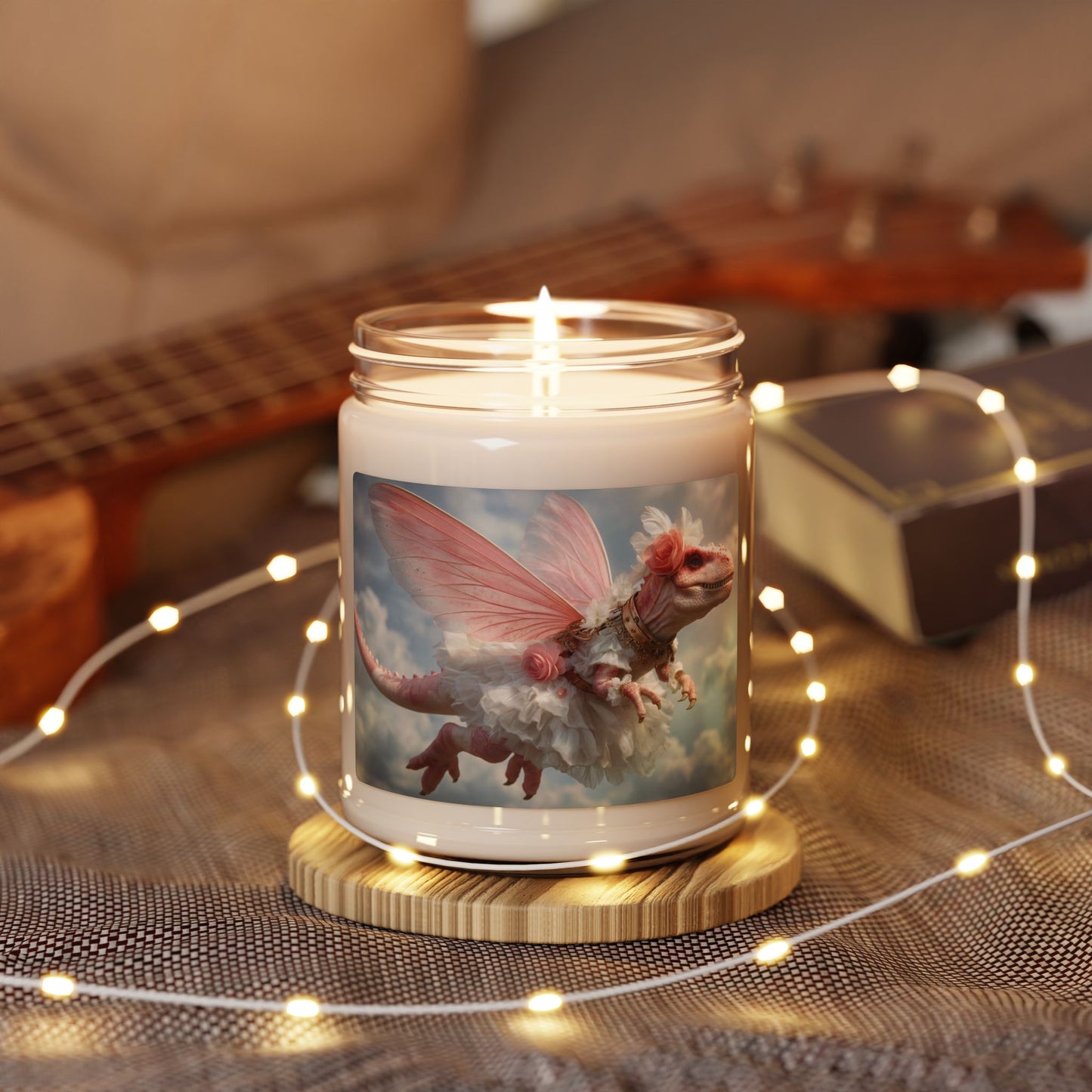 Pink Winged Dragon Scented Soy Candle, 9oz – Celestial Ballet in Soft Petals