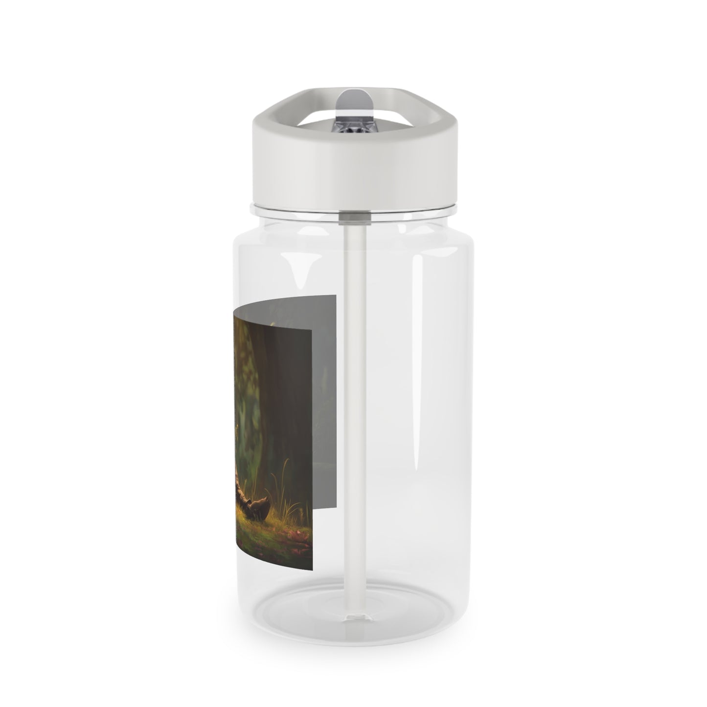 Glowing Guardian Tritan Water Bottle – Bioluminescent Forest Keeper