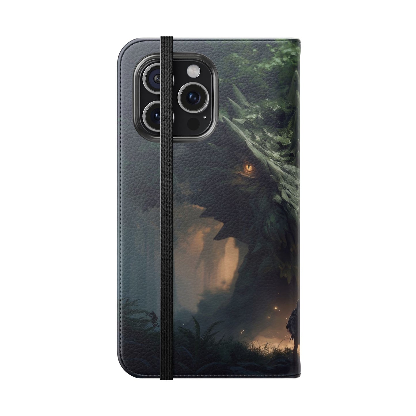 Guardian Beast Flip Cases – Moss-Clad Titan Facing the Wanderer