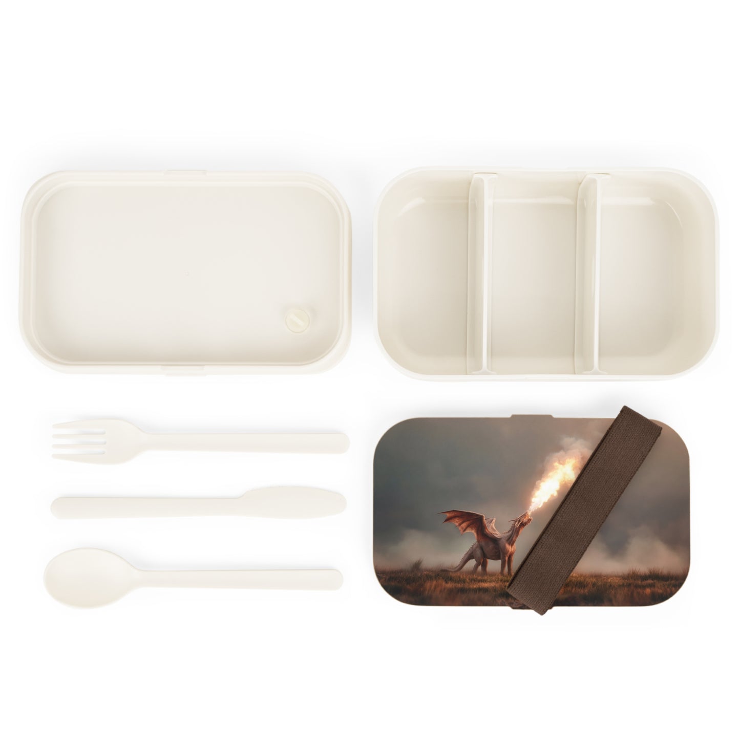 Flame-Winged Dragon Bento Lunch Box – Sunset Roar on the Moor