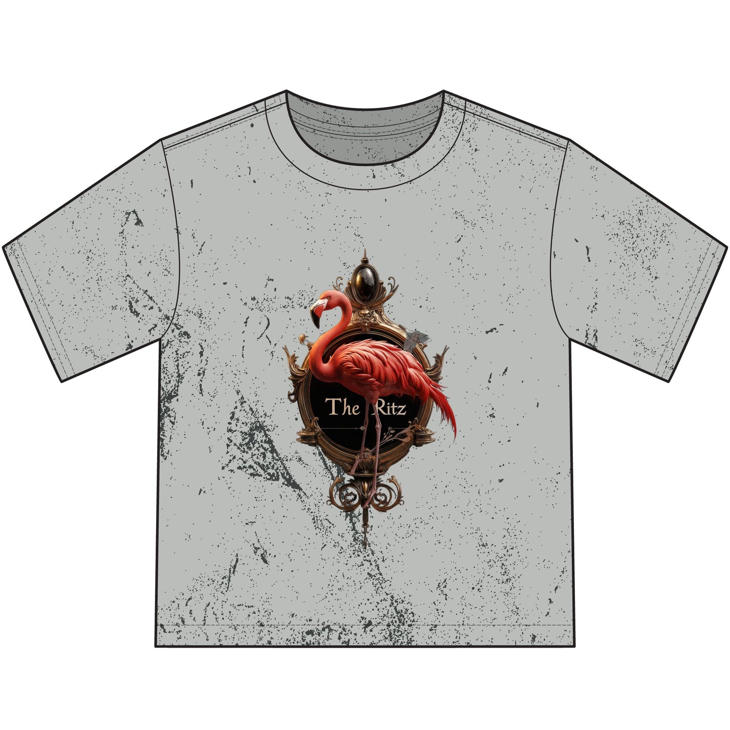 Ritz Flamingo Heavyweight Color Blast Youth T-Shirt – Ornate Frame Guardian Artwear