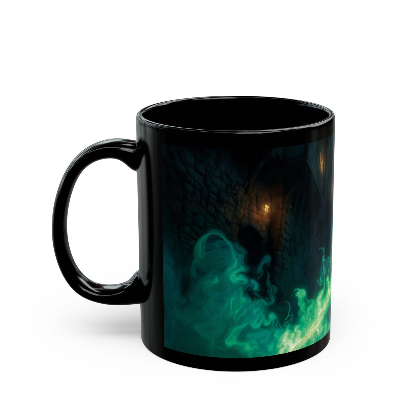 Green-Eyed Sword Apprentice Mug – Twilight Alley Magic