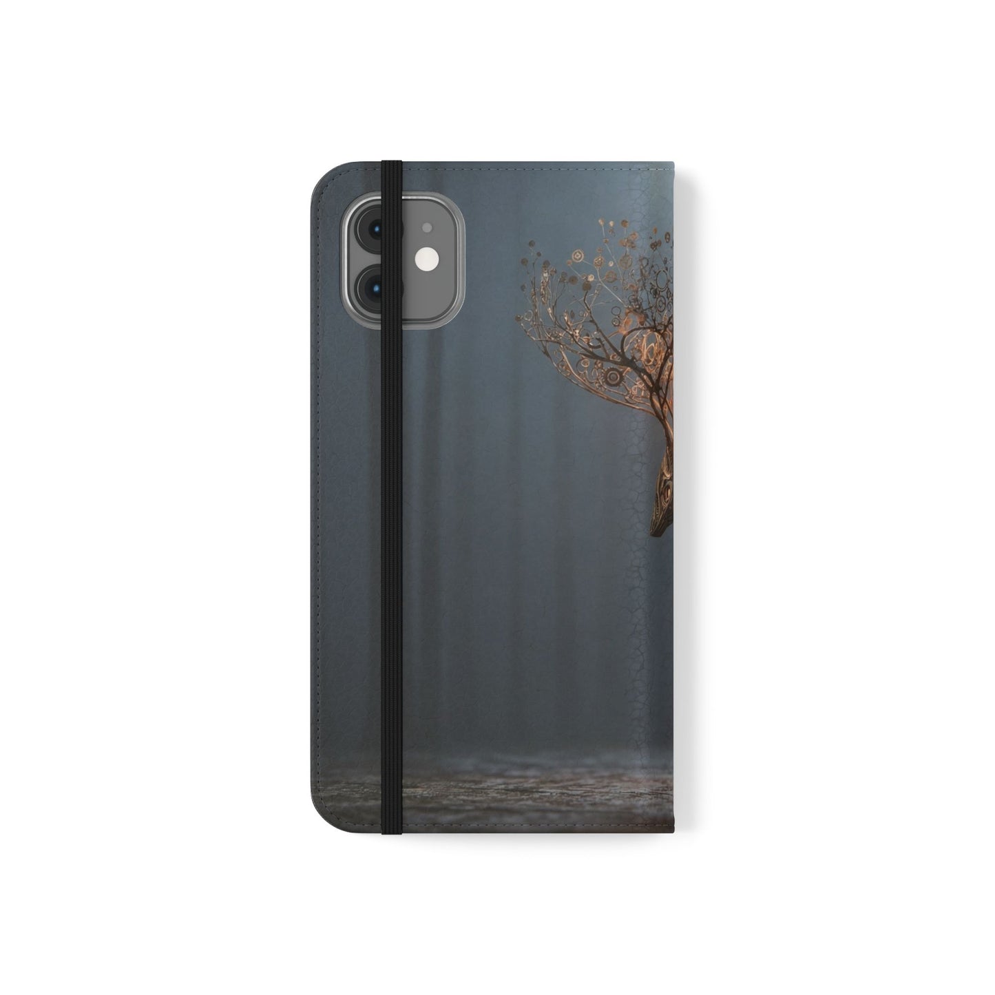 Mechanical Deer Flip Cases – Gears and Twilight Forest Guardian