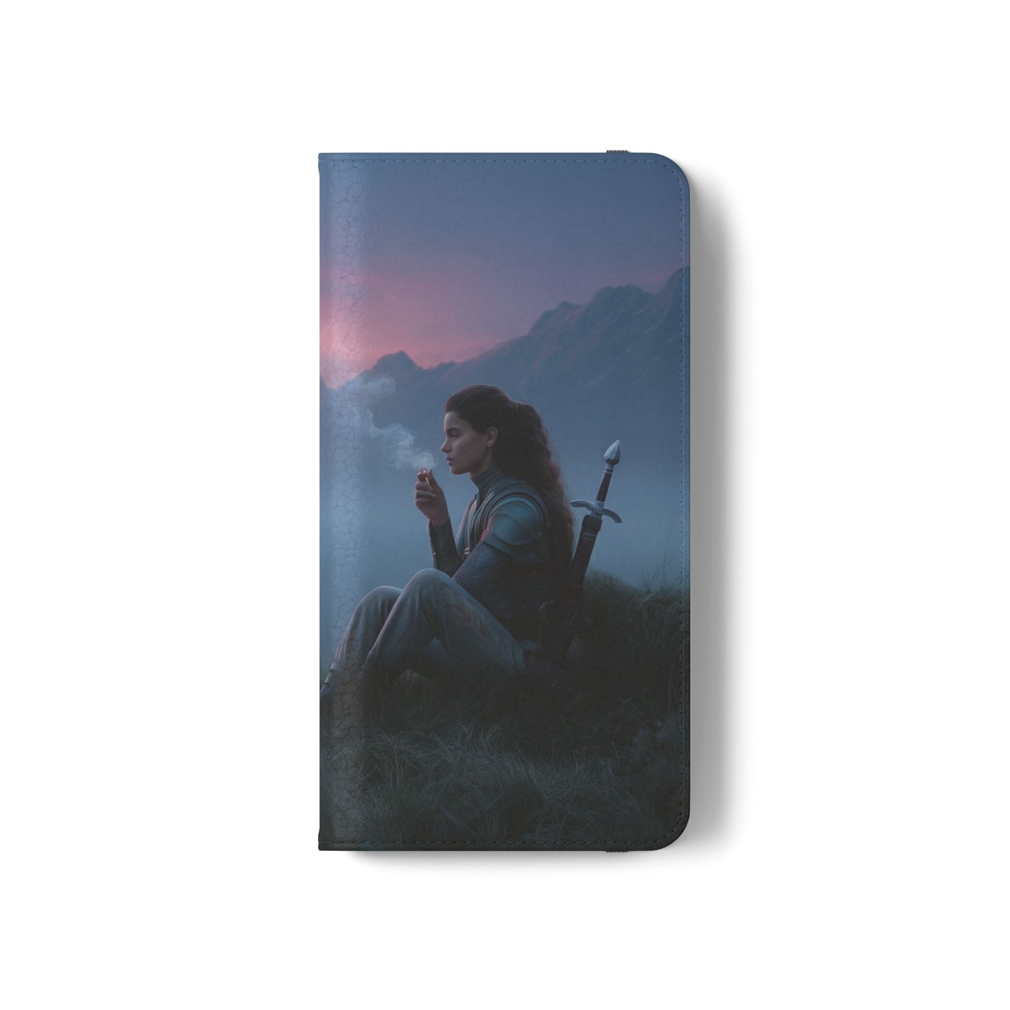 Silent Guardian Flip Cases – Misty Dawn Warrior and Dragon Companion