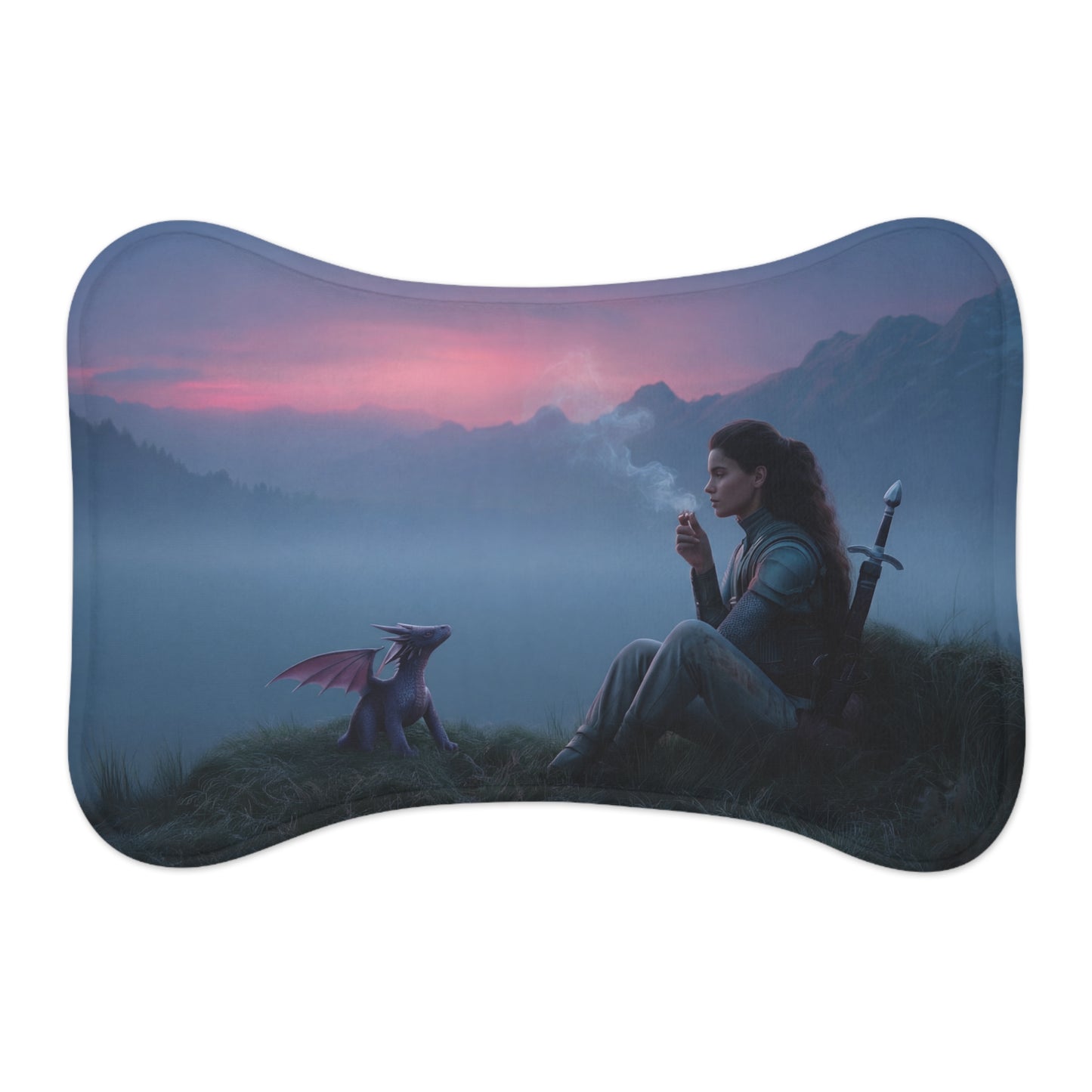 Misty Mountain Sentinel Pet Feeding Mats – Twilight Breaker Companion