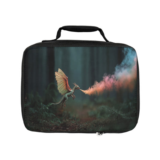 Chromatic Dragon Lunch Bag – Forest Fireworks in Motion
