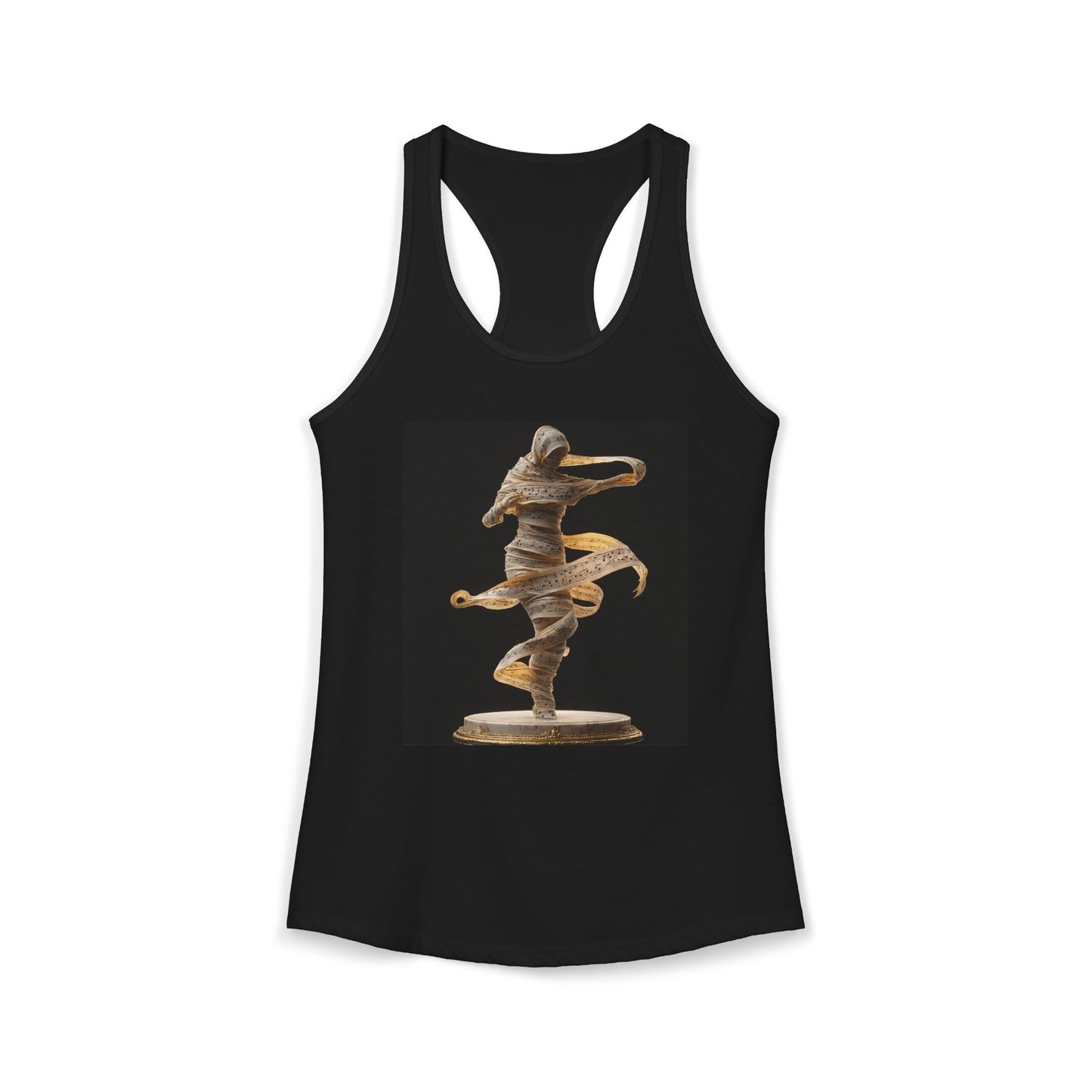 Ethereal Music Muse Racerback Tank – Golden Score Whirlwind Art