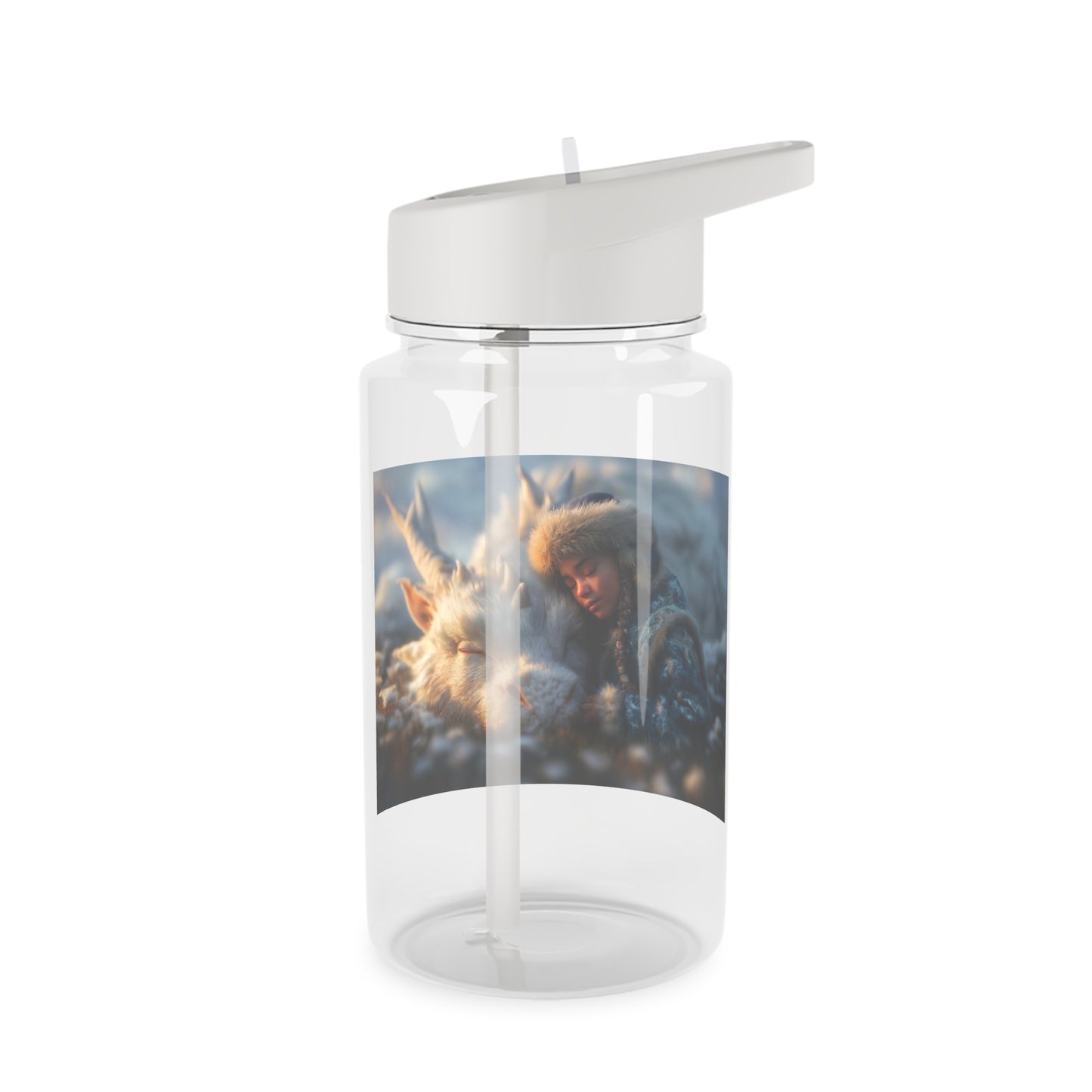 Sleeping Guardian White Dragon Tritan Water Bottle – Frosty Meadow Companion