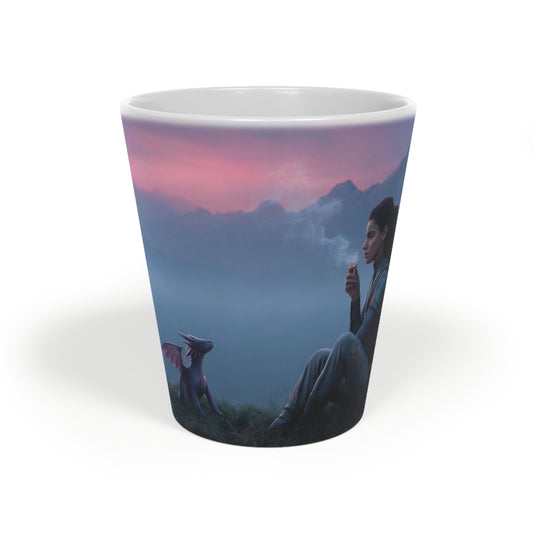 Sentinel and Dracolisk Latte Mug, 12oz – Twilight Rest Stop Scene
