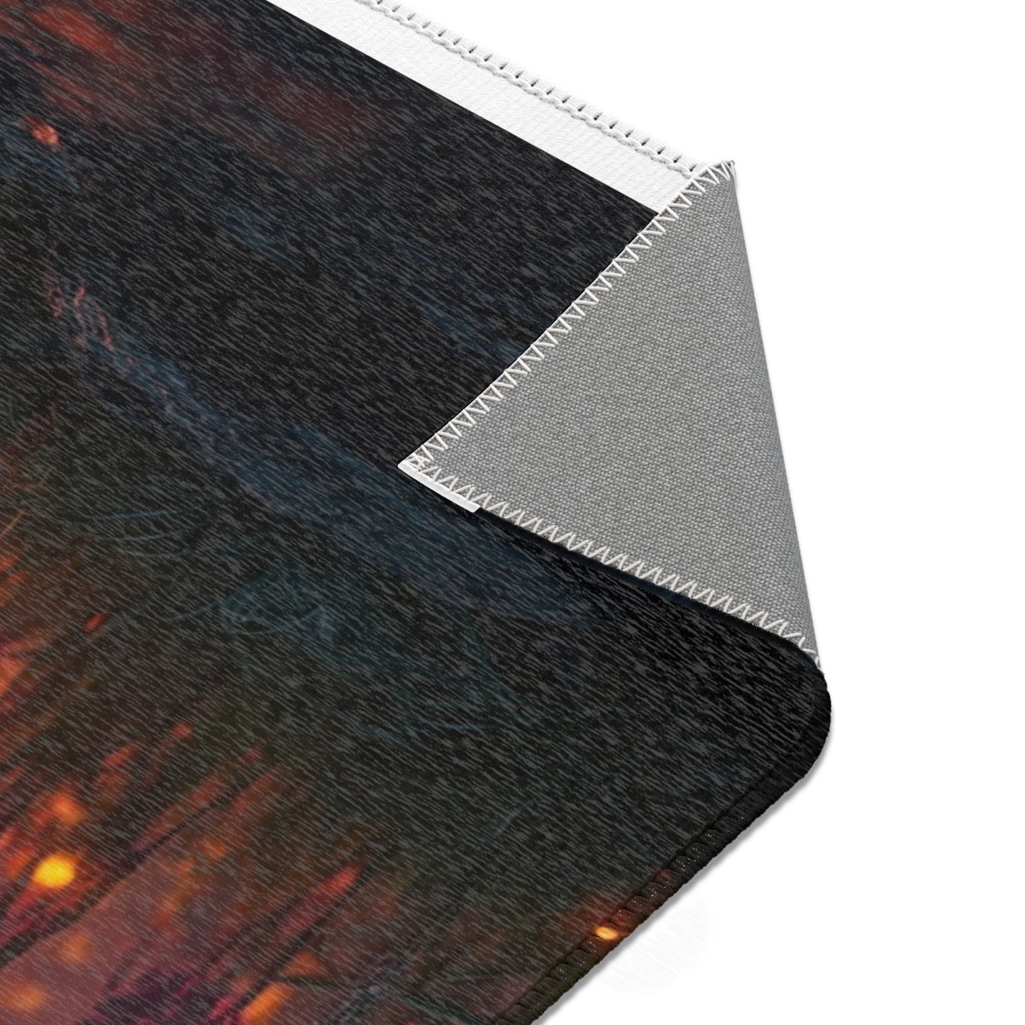 Glowing Dragonfly Area Rug – Twilight Meadow Dreamscape