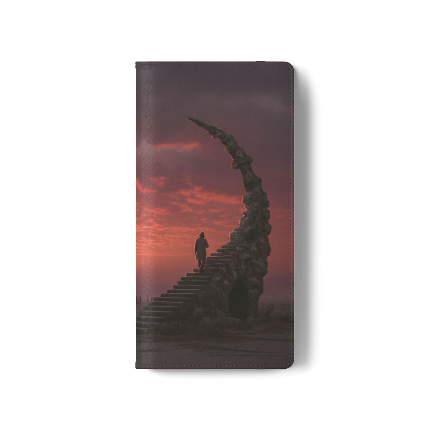Twilight Sentinel Flip Cases – Moonlit Stairway to the Horizon