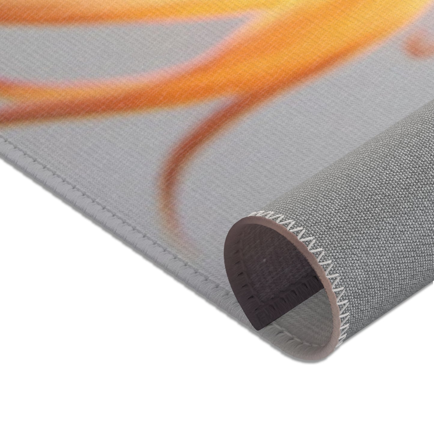 Flame Fox Guardian Area Rug – Warm Ember Dreamscape