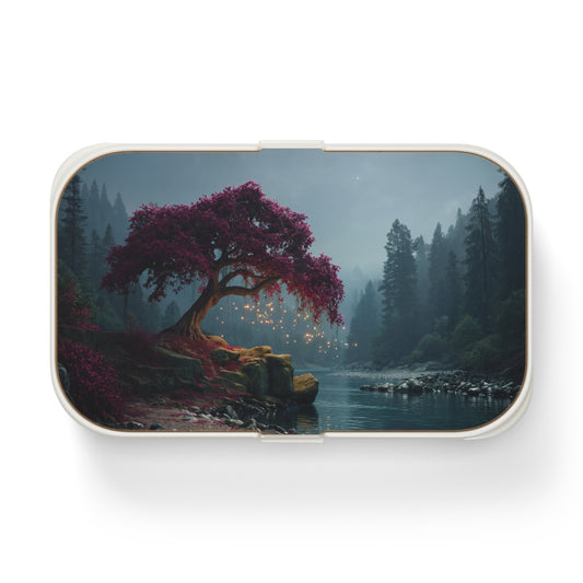 Crimson Willow Bento Lunch Box – Twilight’s Whispering Grove
