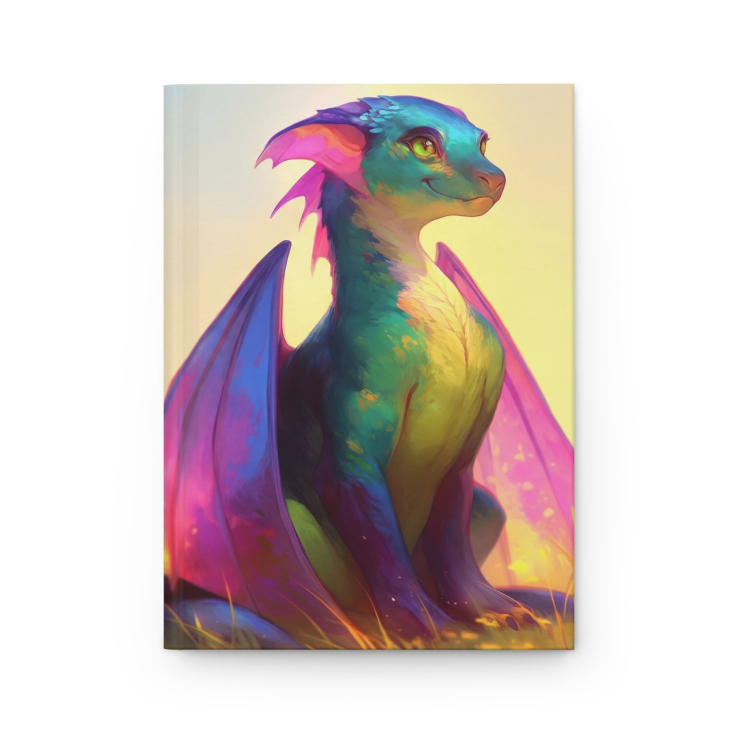 Rainbow Dragon Hardcover Journal Matte – Sunset Meadow Whimsy