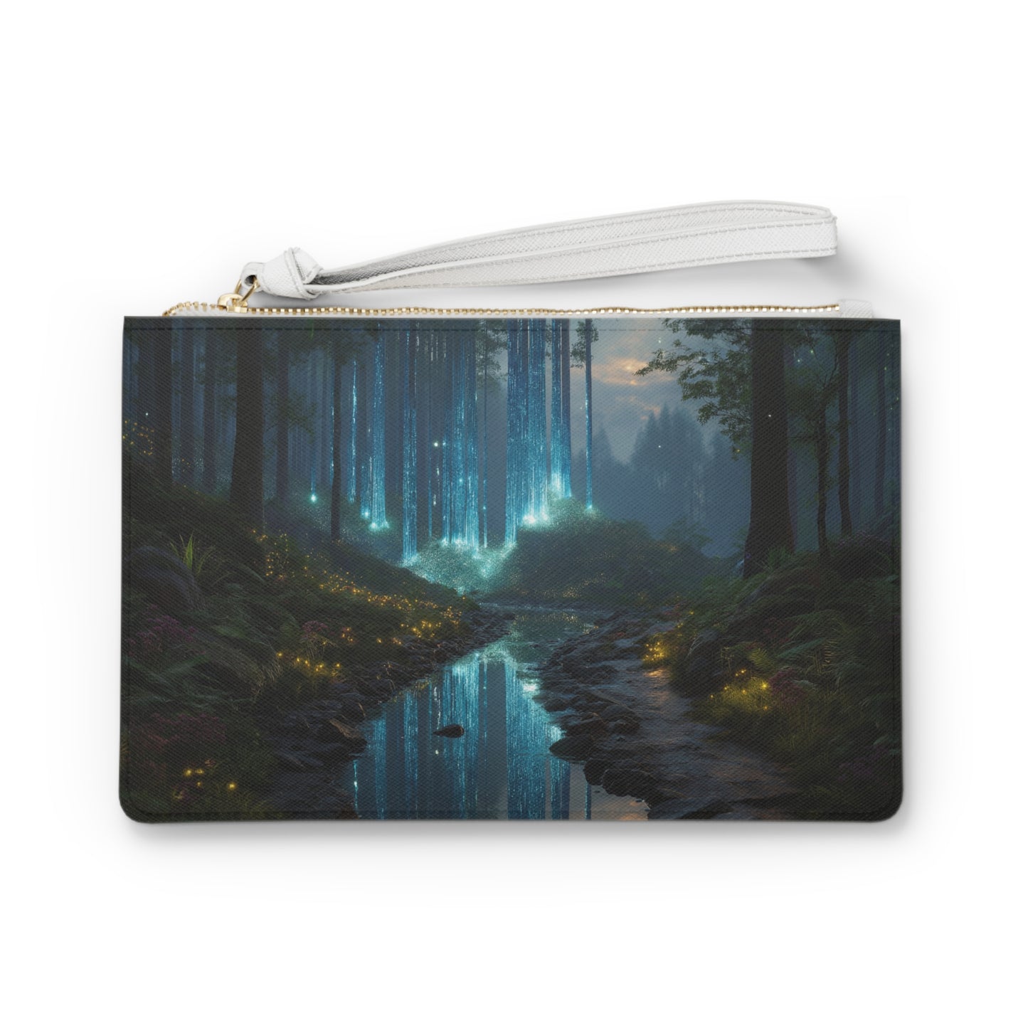 Celestial Falls Clutch Bag – Whispering Woods Dreamscape