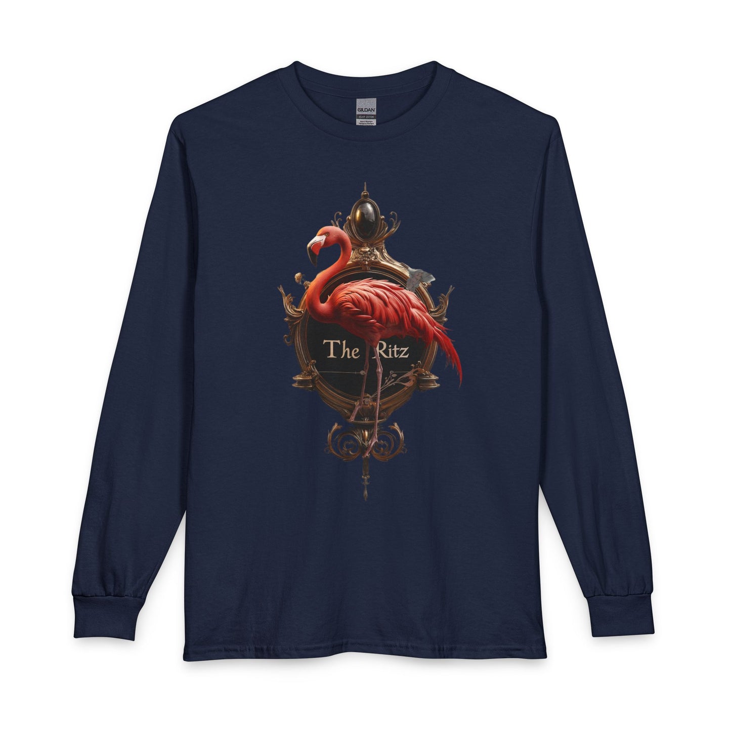 Royal Flamingo Gilded Frame Tee – The Ritz Velvet Elegance