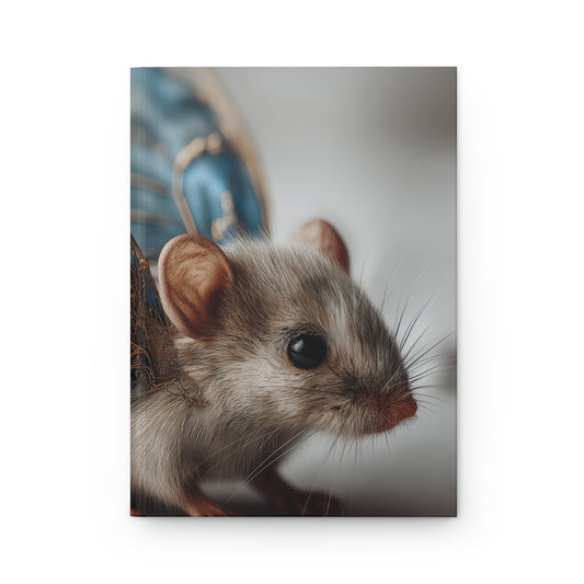 Blue-winged Fairy Mouse Hardcover Journal Matte – Whispers of the Quiet Winged