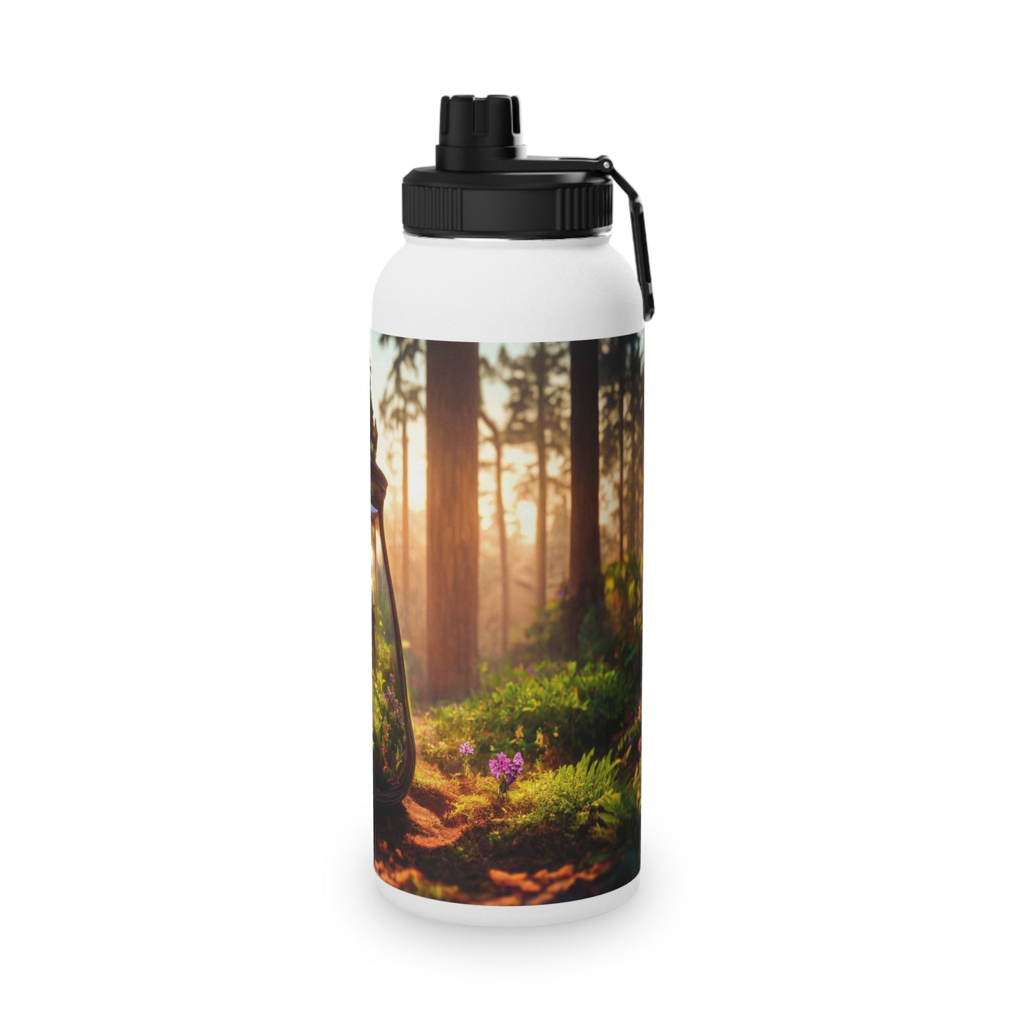 Pocket Forest Terrarium Water Bottle – Sunlit Sanctuary in Your Hands
