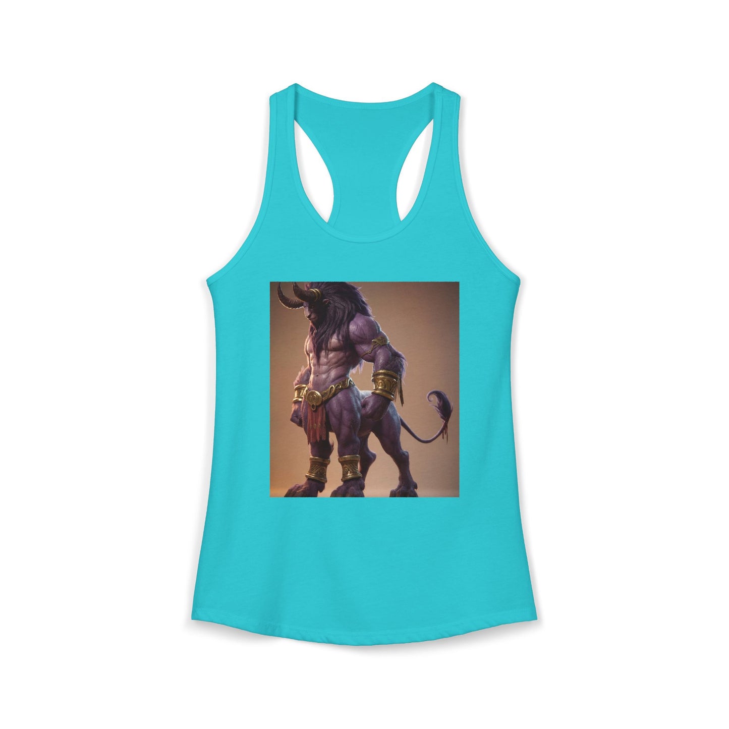 Purple Minotaur Women's Ideal Racerback Tank – Golden Ornamented Guardian