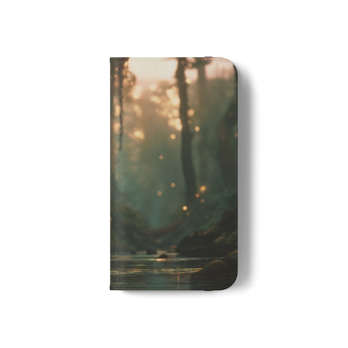 Mossy Bank Fairy Flip Cases – Golden Hour Sentinel Portrait