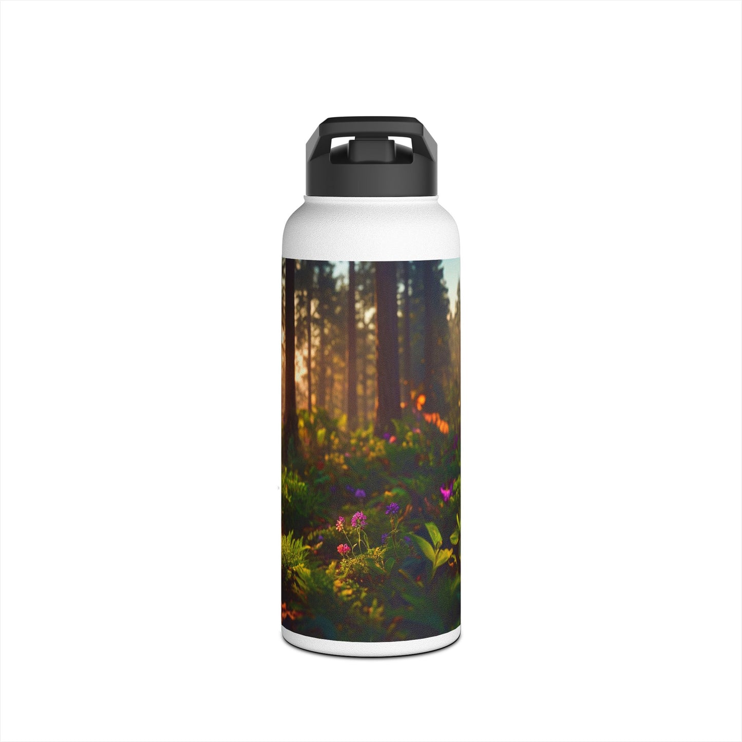 Forest in a Bottle Stainless Steel Water Bottle – Sunlit Miniature Wilderness