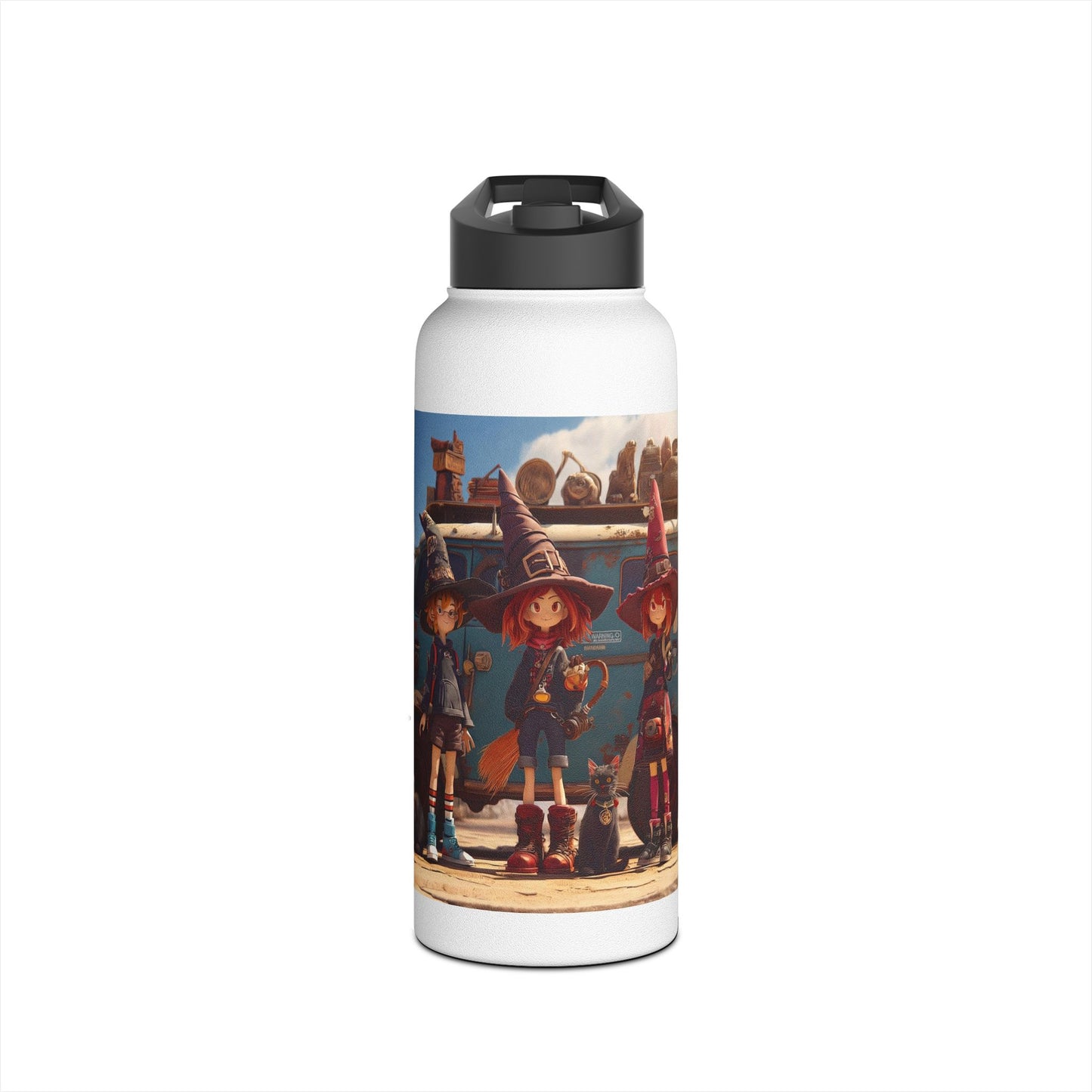 Witch Roadtrip Trio Stainless Steel Water Bottle, Standard Lid – Dusty Desert Spellbound
