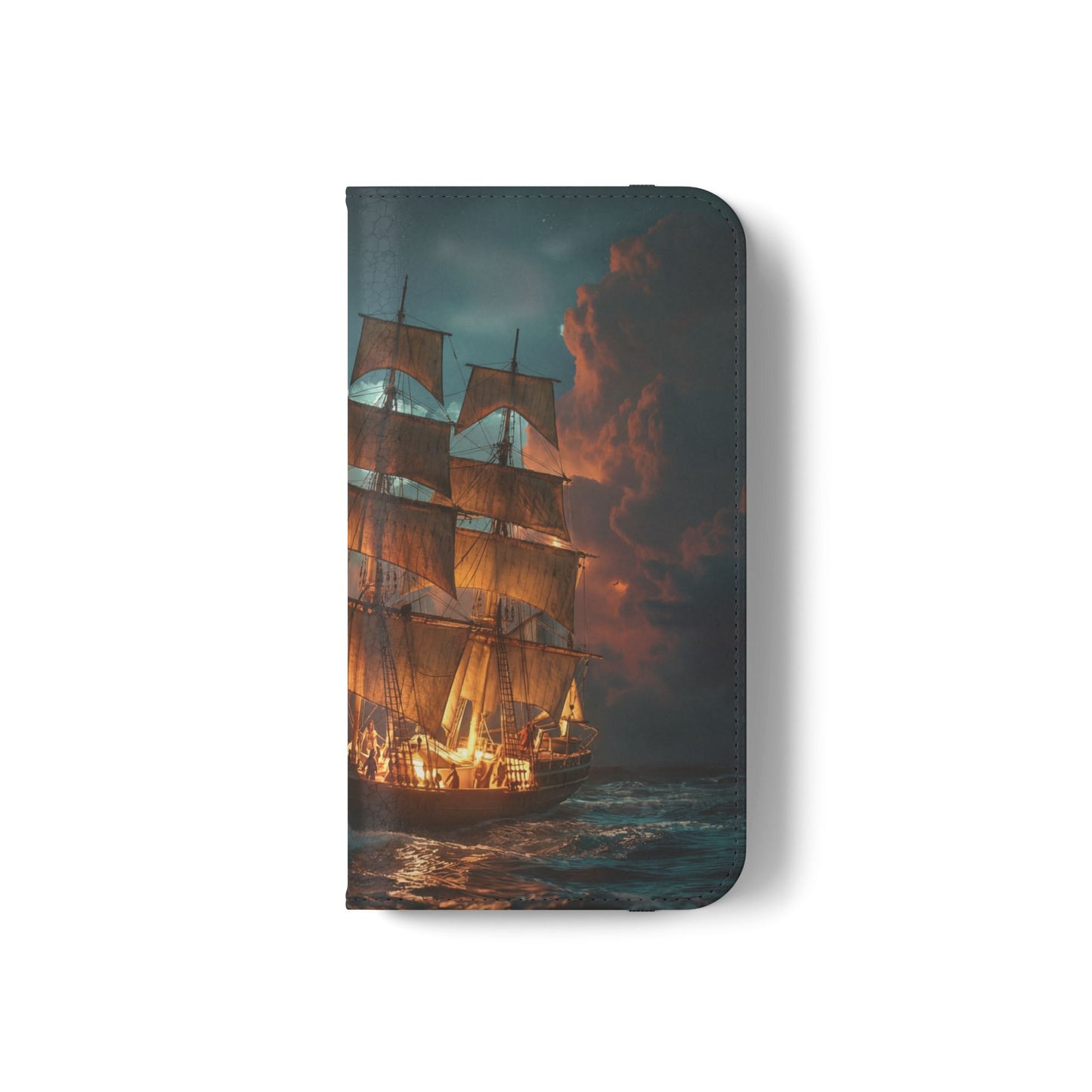 Star-Sailed Galleon Flip Cases – Dawn Chorus at Sea