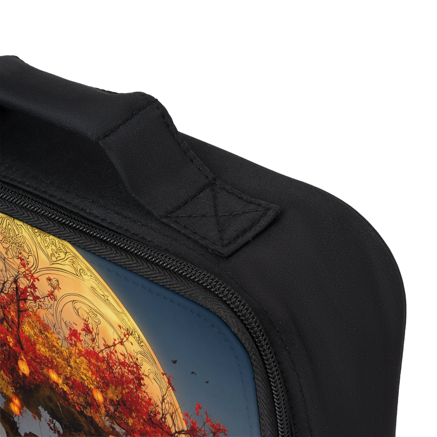 Moonlit Lantern Tree Lunch Bag – Autumnal Reverie with Glowing Paper Lights