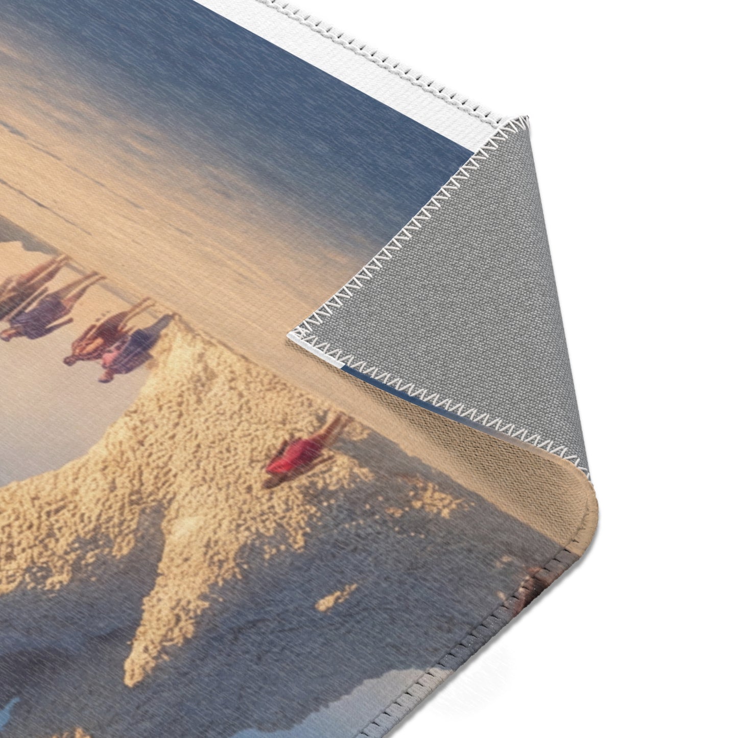Desert Castle Area Rugs – Sunlit Sandscape Gateway