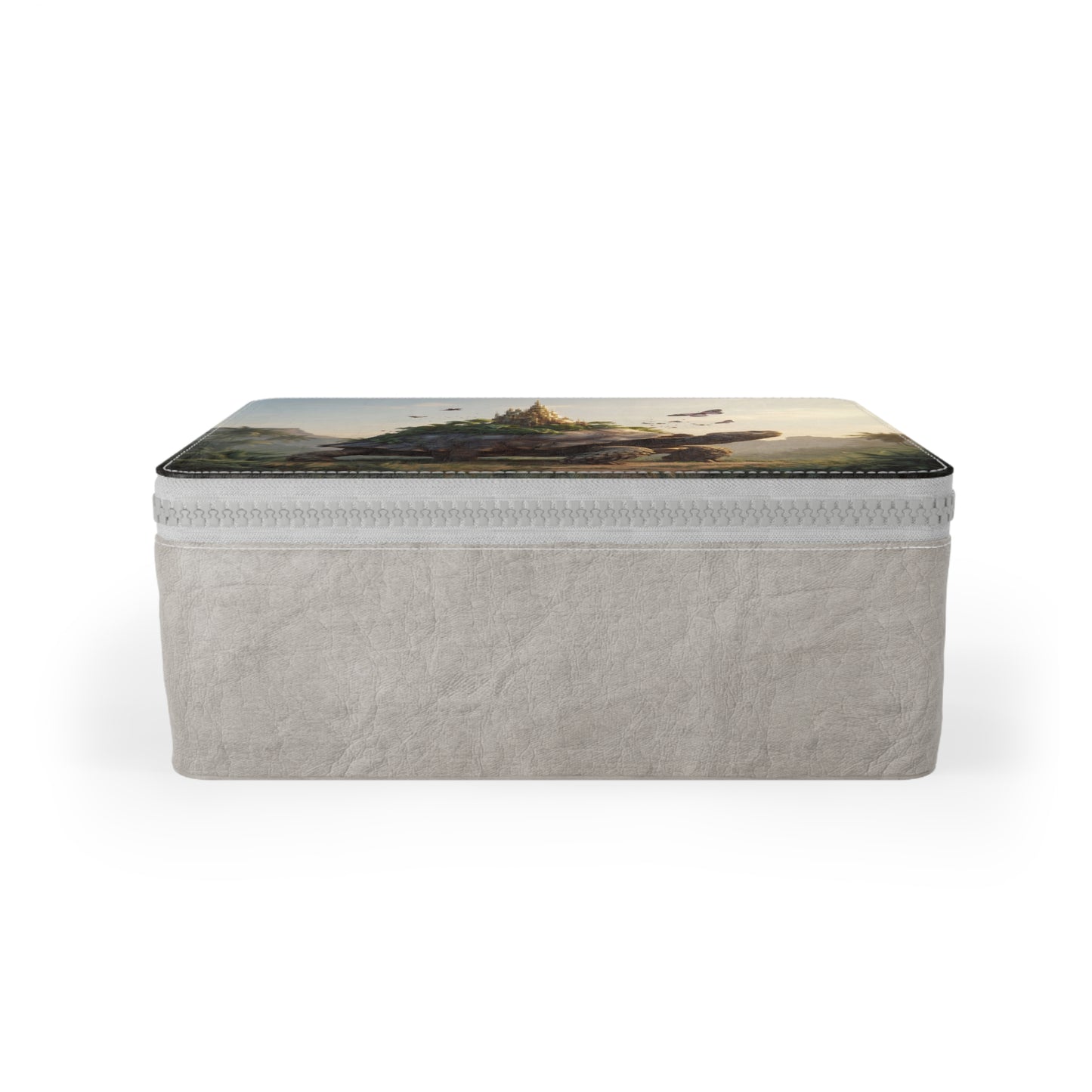 Castle on Tortoise Paper Lunch Bag – Sunset Sanctuary for Tiny Treasures