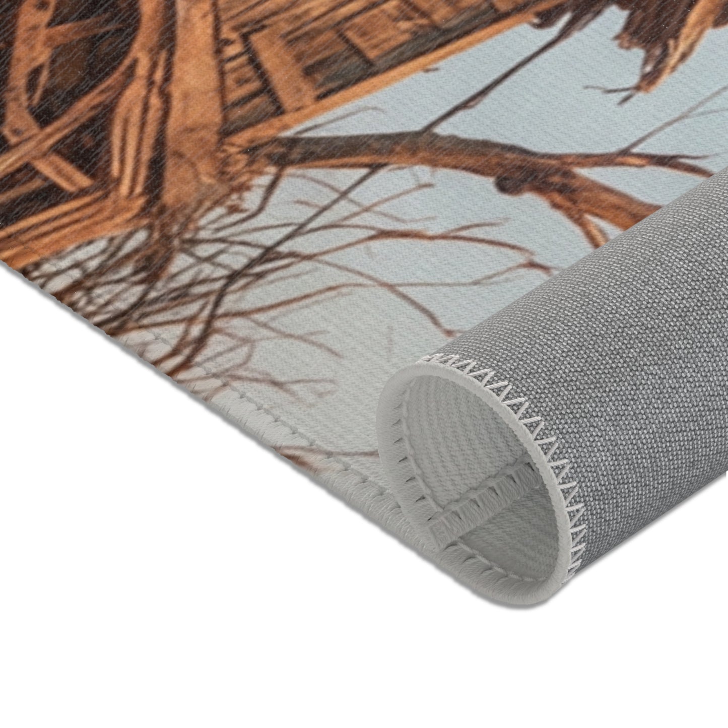 Clock Tower in the Dryland Area Rugs – Timeless Wanderer’s Sanctuary
