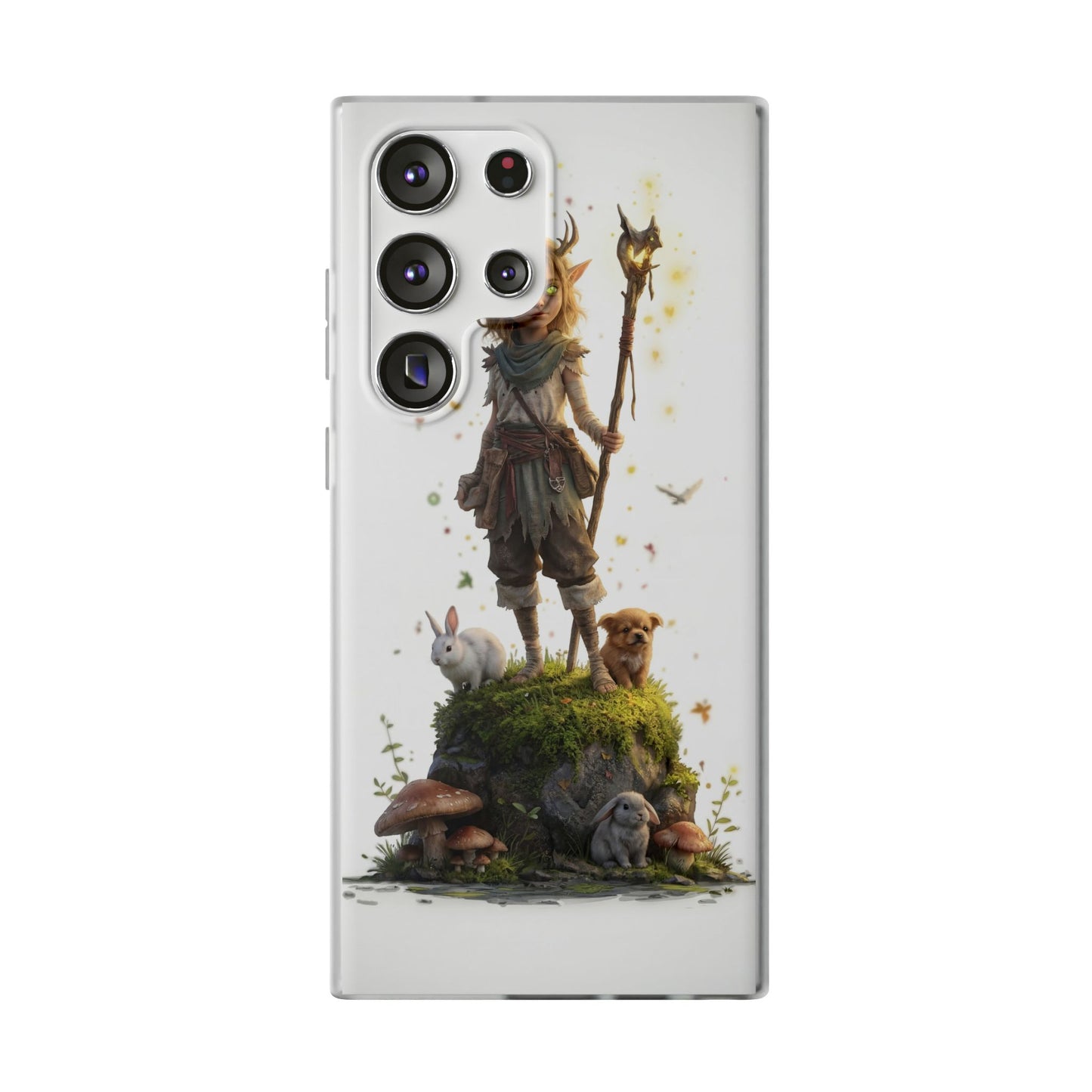 Forest Sentinel Flexi Cases – Luminescent Deerhorn Guardian