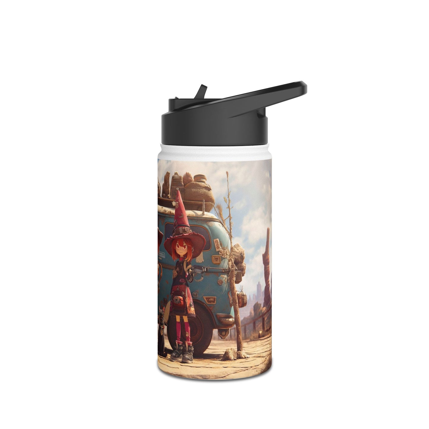 Witch Roadtrip Trio Stainless Steel Water Bottle, Standard Lid – Dusty Desert Spellbound