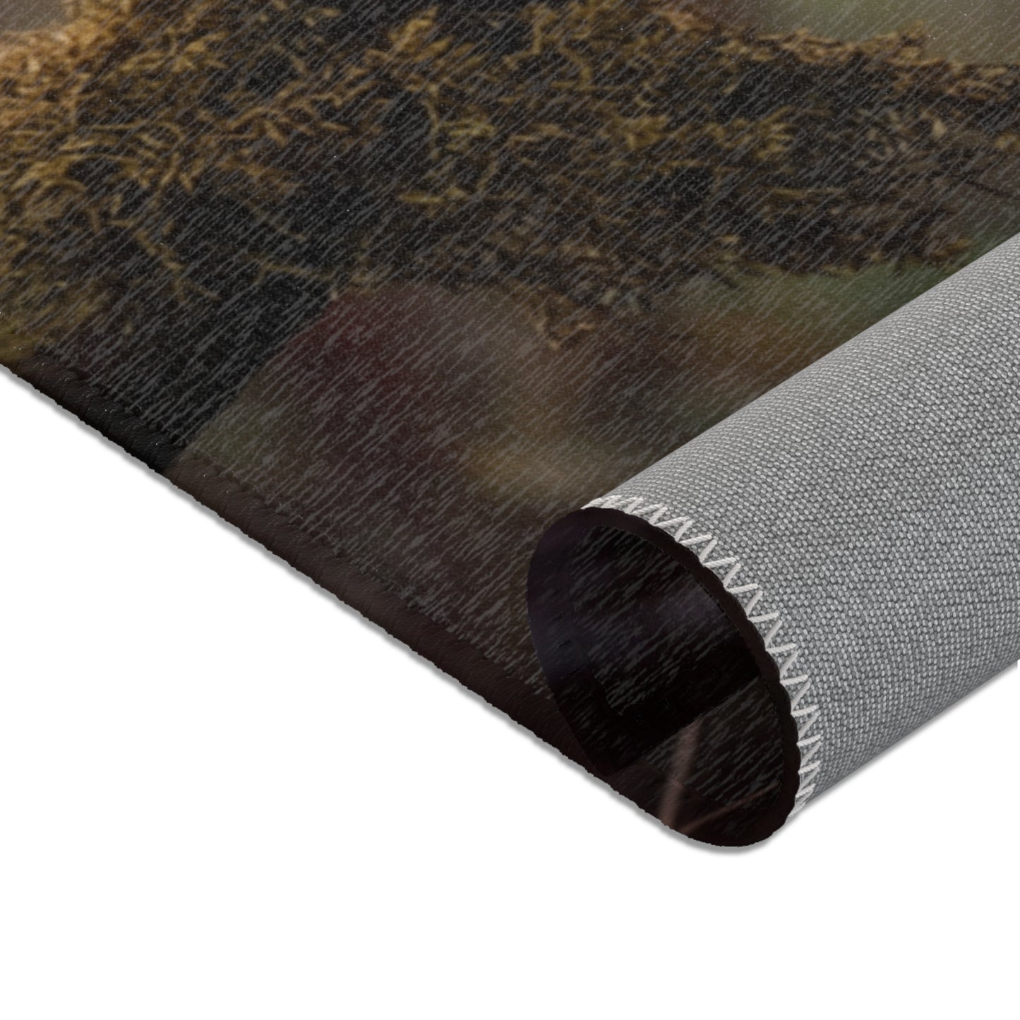 Three Furry Elephant Friends Area Rugs – Dawn’s Whisper in the Misty Wood