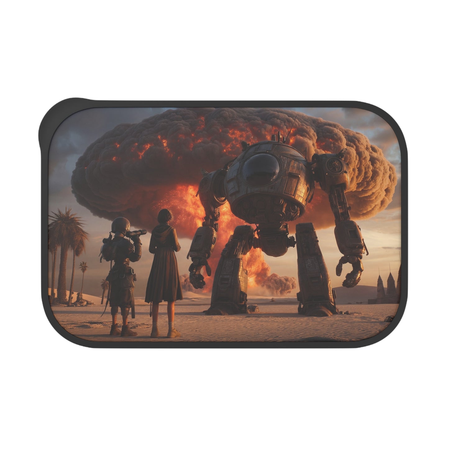 Titan’s Dawn PLA Bento Box with Band and Utensils – Deserted Warzone Witness