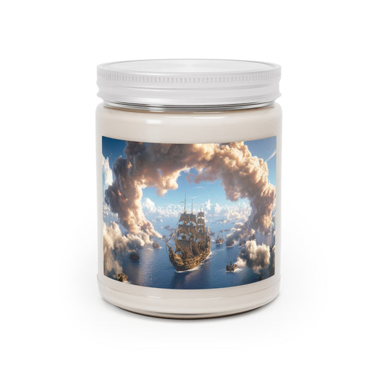 Celestial Armada Scented Soy Candles with White Lid, 9oz – Golden Dawn Fleet