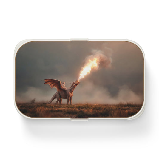 Flame-Winged Dragon Bento Lunch Box – Sunset Roar on the Moor