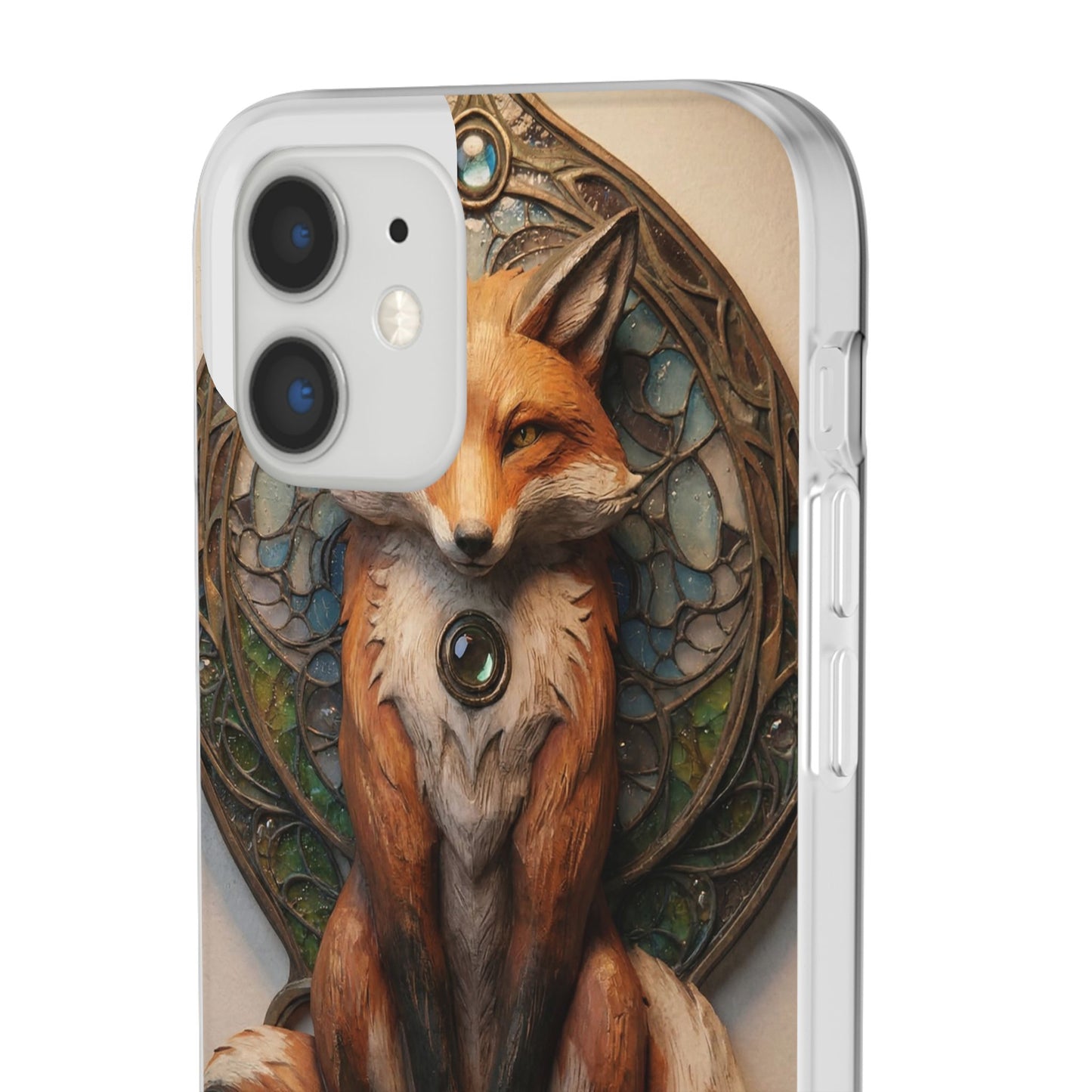 Fox Sentinel Flexi Cases – Amber Glaze and Stained Glass Reverie