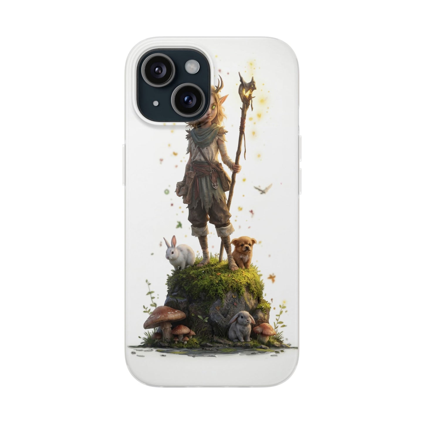 Forest Sentinel Flexi Cases – Luminescent Deerhorn Guardian