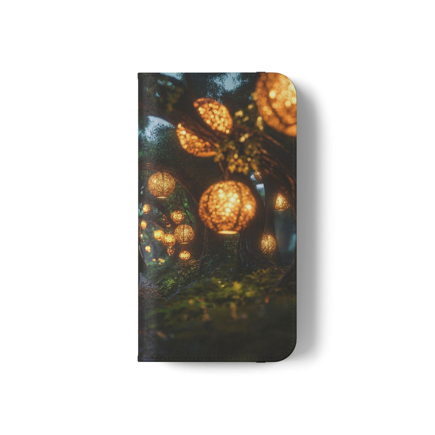 Lantern Archway Flip Cases – Girl Walking Through Forest Tunnel Art Case