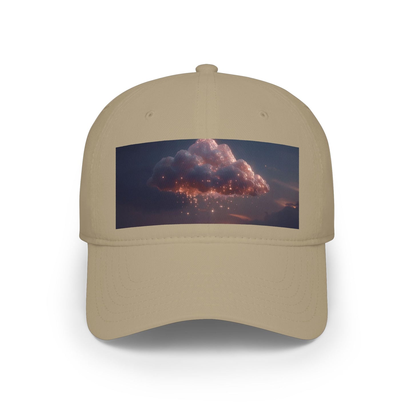Stardust Cloud Low Profile Baseball Cap – Twinkling Nightfall Dreamscape