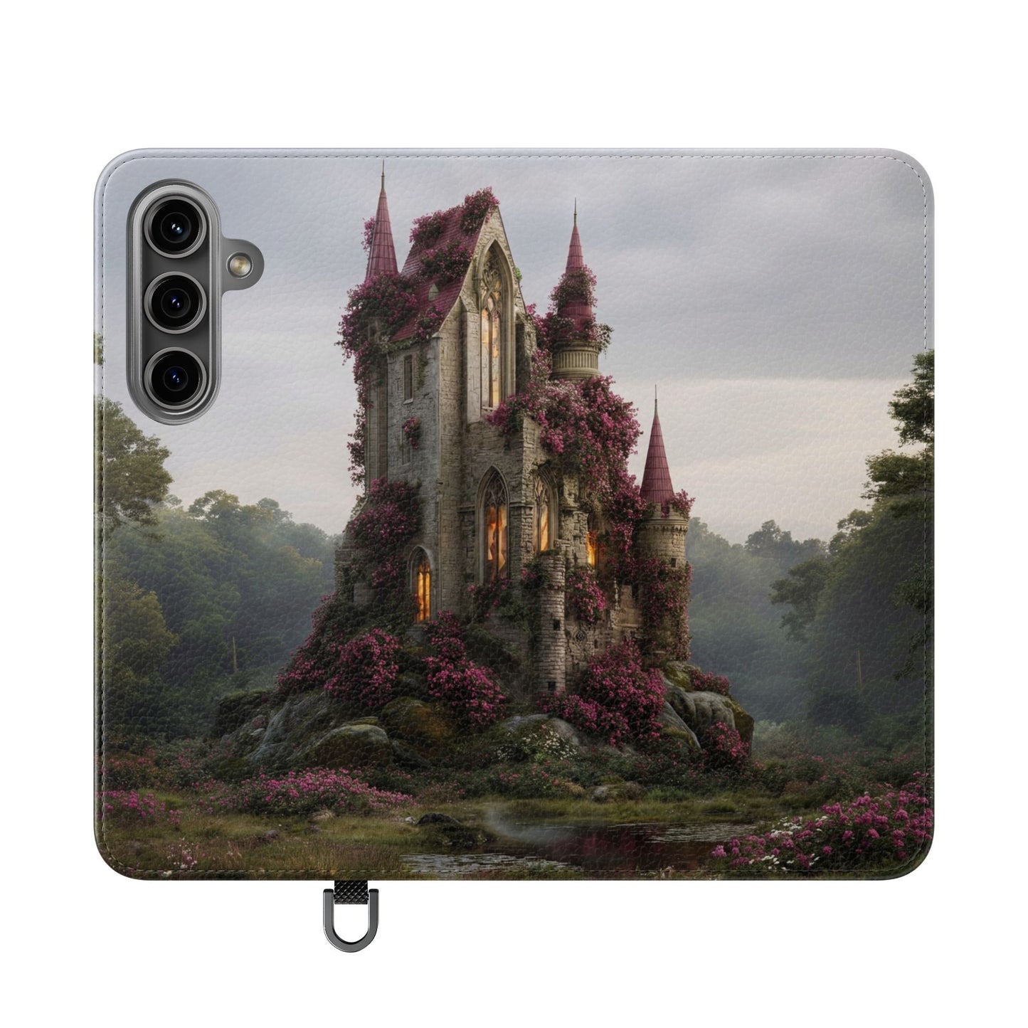 Blossom Spire Flip Cases – Pink Ivy Gothic Castle Cover