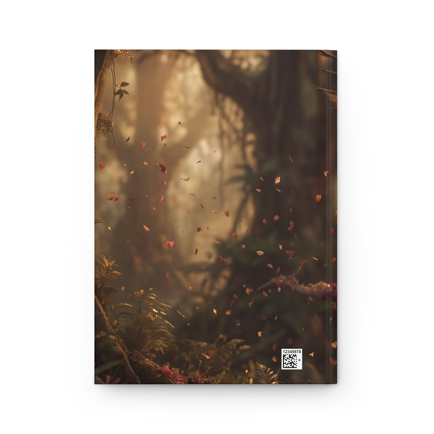 Rose-Adorned Dragon Hardcover Journal Matte – Whispers of the Sunlit Grove