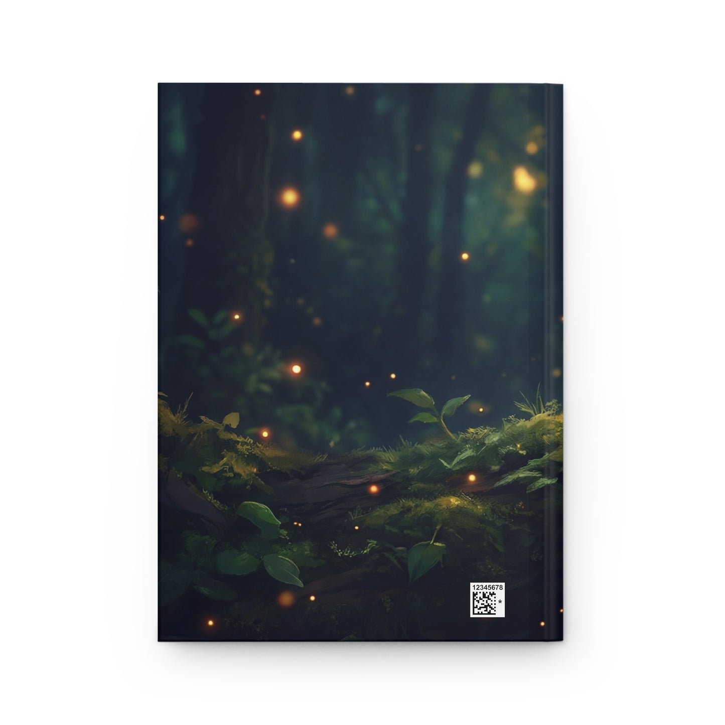 Whispering Mushroom Friends Hardcover Journal Matte – Glow-Filled Twilight Grove