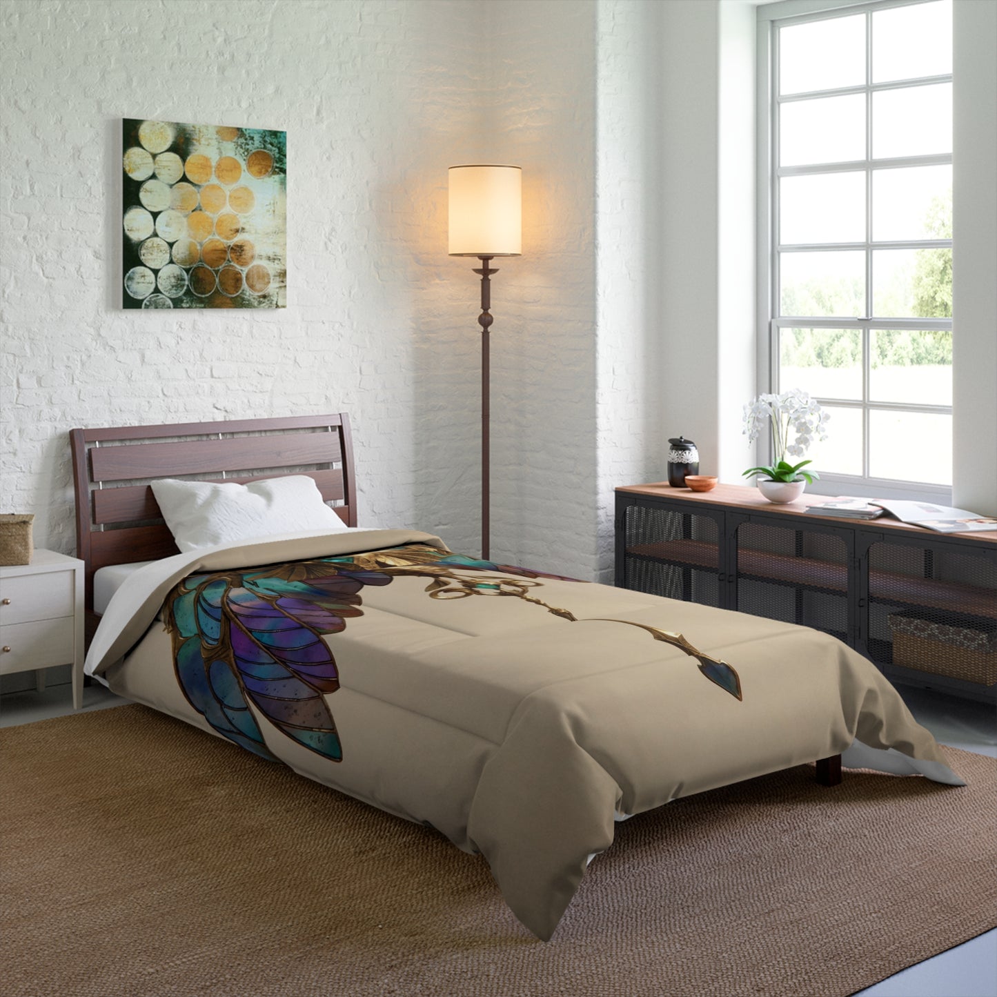 Celestial Phoenix Key Comforter – Wings of Twilight and Starlight