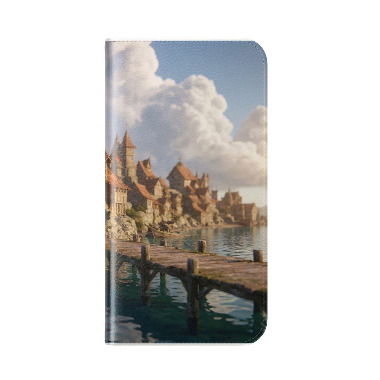 Cobblestone Harbor Flip Cases – Timber Town Seaside Walkway