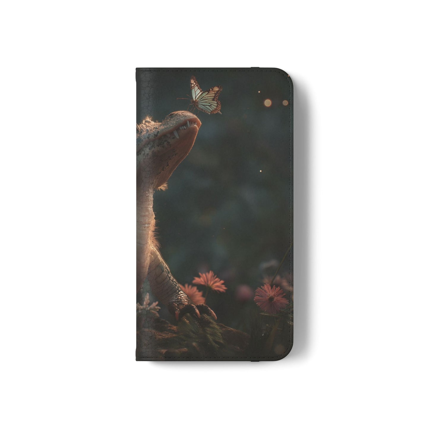Crocodile Butterfly Flip Cases – Tender Guardian with Moth Companion