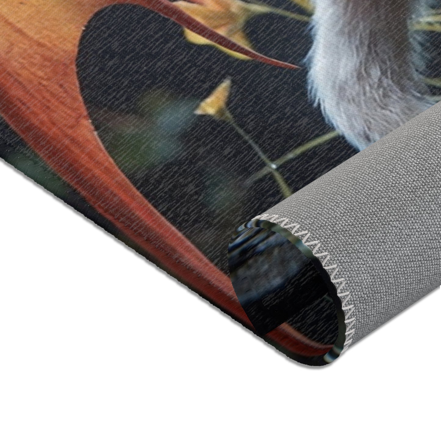 Moonlit Dragon Cat Area Rug – Whispers of the Celestial Guardian