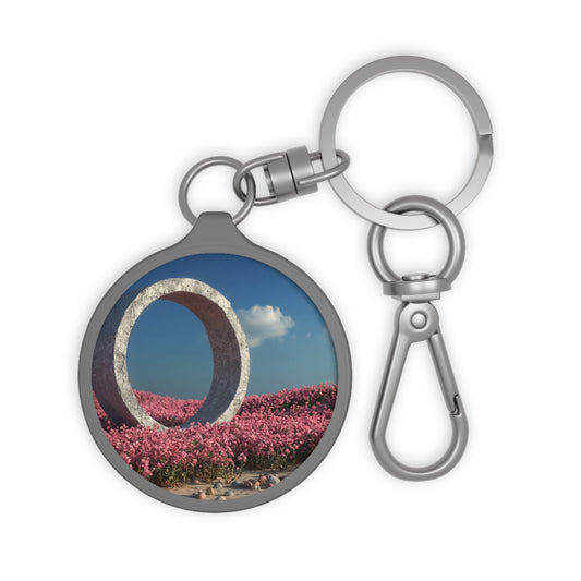 Stone Circle Keyring Tag – Pink Bloomed Portal