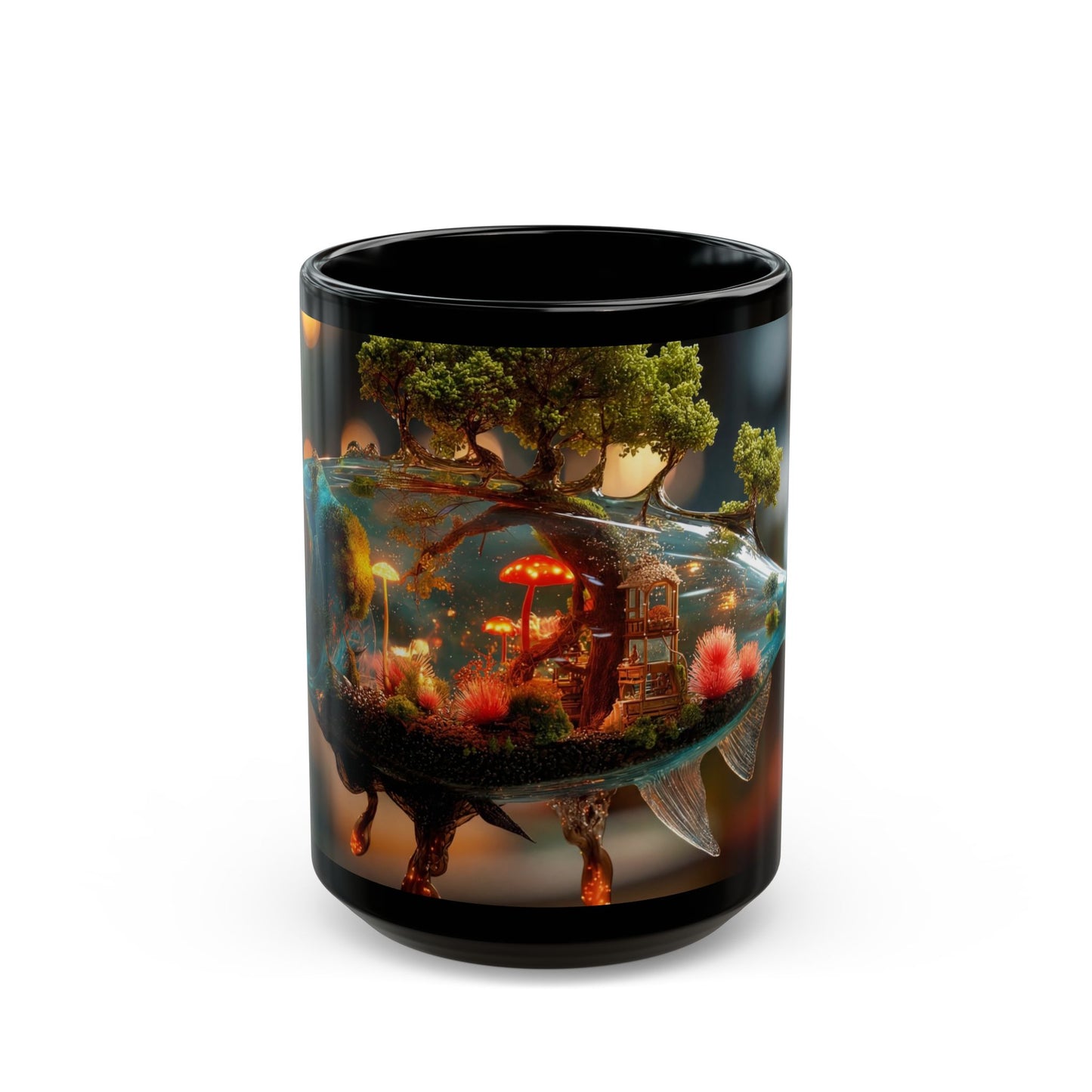 Forest Within Fish Mug – Liquid Garden Dreamscape